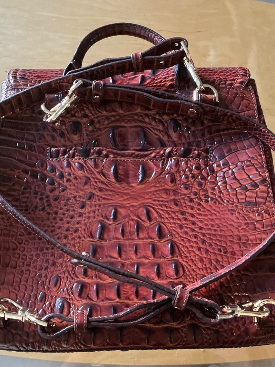 BRAHMIN Liz Pecan Melbourne Backpack • Rare Retired Style • Excellent Condition main image 9